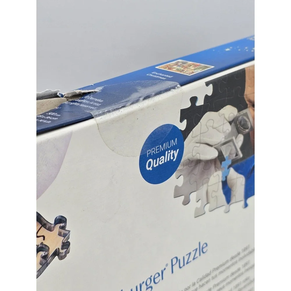Ravensburger Enchanted Christmas 500 Pc‎ Jigsaw Puzzle - SEALED DAMAGED BOX